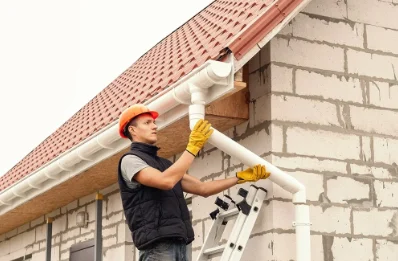 Pose et remplacement de gouttières à Épaney